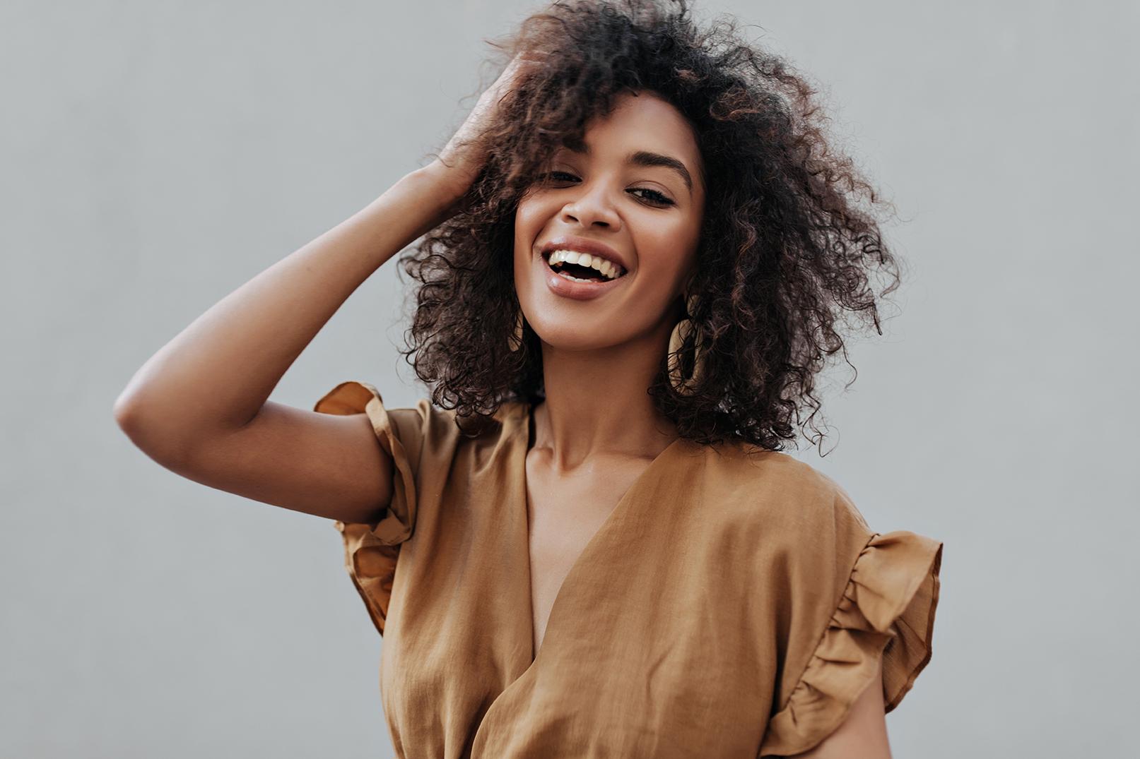 Image of a woman smiling